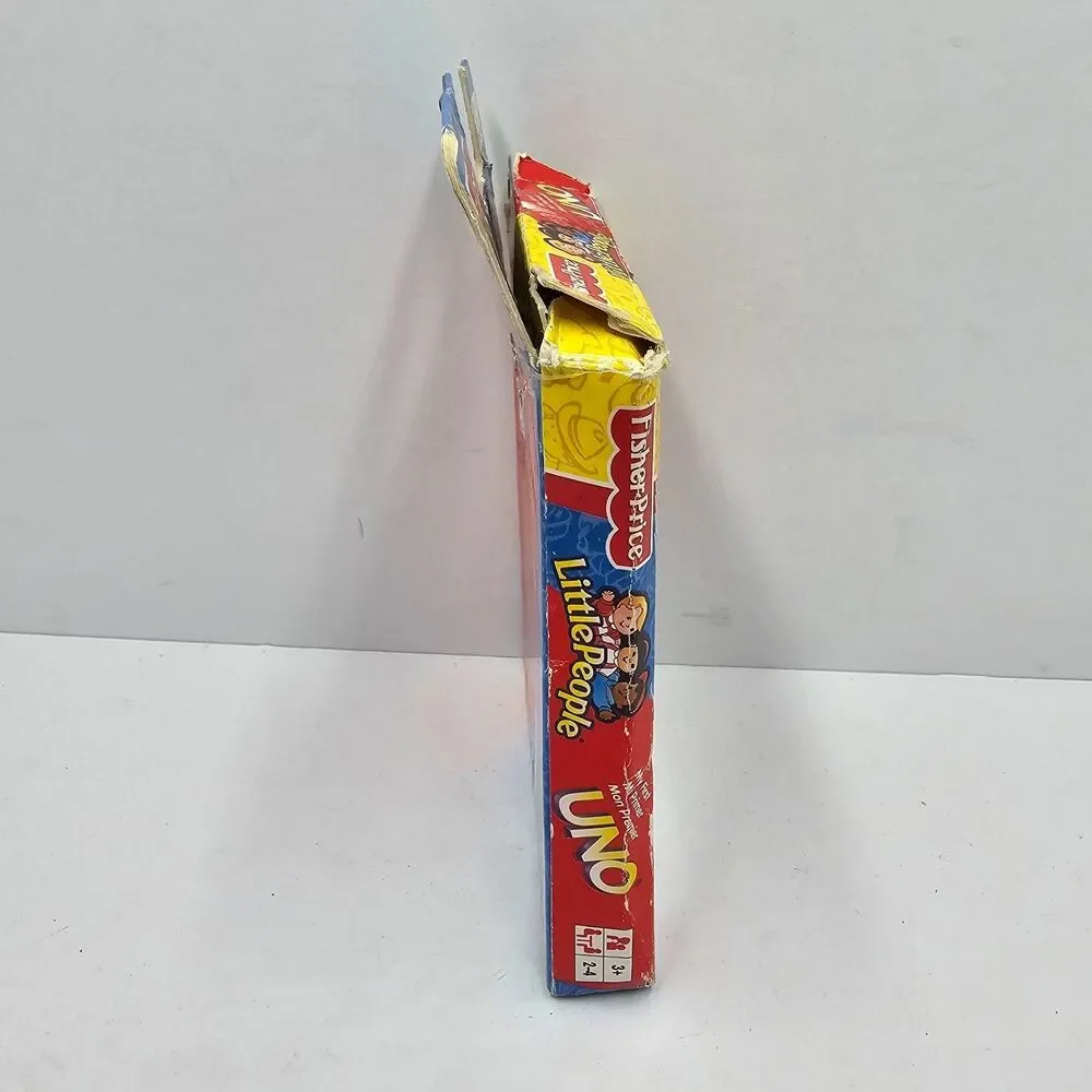 Vintage Fisher Price Little People My First UNO Card Game Complete Toddler 2006